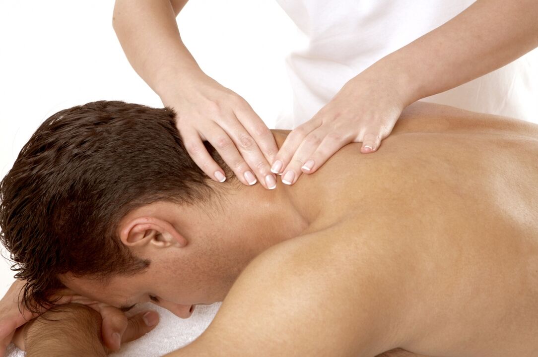 масаж шыі пры астэахандрозе